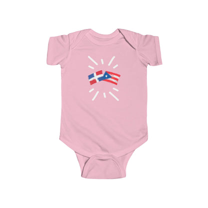 Infant Dominican Republic and Puerto Rico Bodysuit