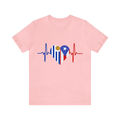 Uruguay and Puerto Rico Short Sleeve Tee