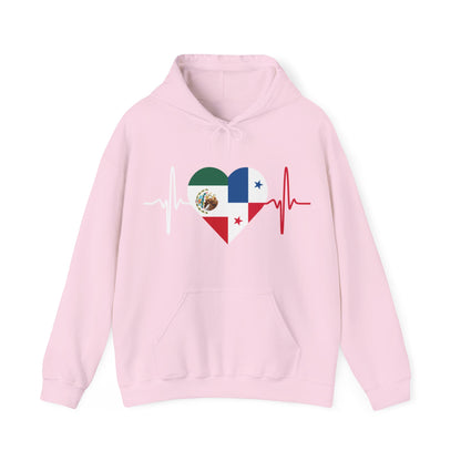 Mexico and Panama Unisex Hooded Sweatshirt I Sudadera Unisexo México and Panama