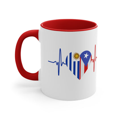 Uruguay and Puerto Rico Mug, 11oz