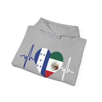 Mexico and Honduras Unisex Hooded Sweatshirt I Sudadera Unisexo México and Honduras