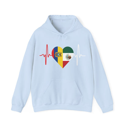 Ecuador & Mexican Unisex Hooded Sweatshirt I Sudadera Unisexo México y Ecuador