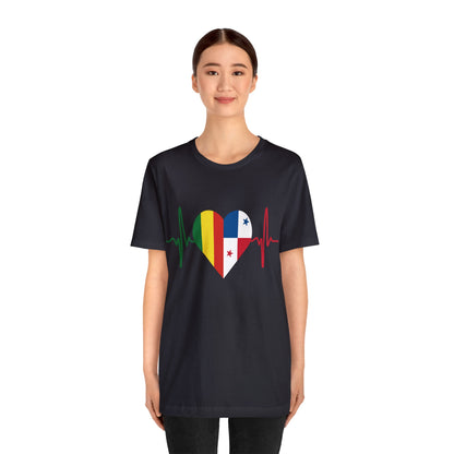 Bolivia & Panama Unisex Short Sleeve Tee, Camisa Unisexo manga corta Bolivia y Panamá