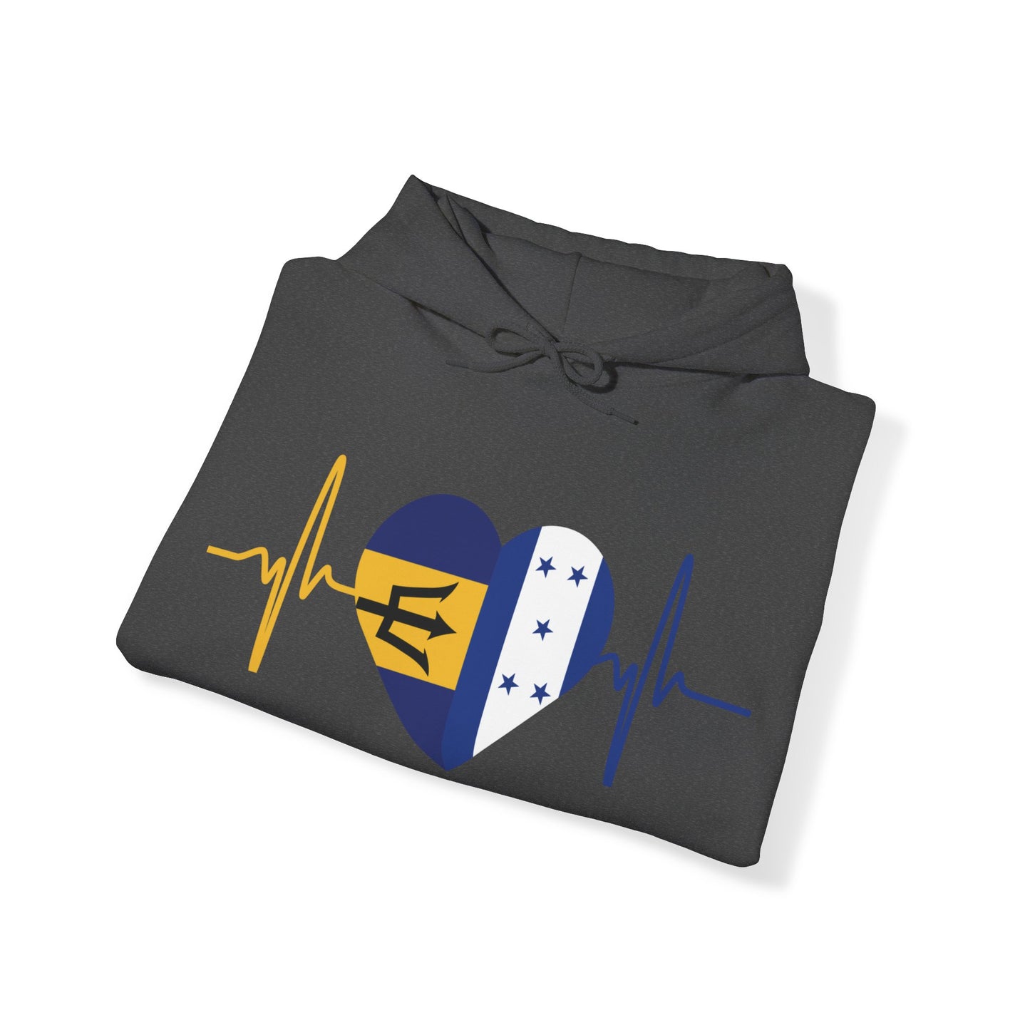 Barbados and Honduras Unisex Hooded Sweatshirt I Sudadera Unisexo Barbados y Honduras