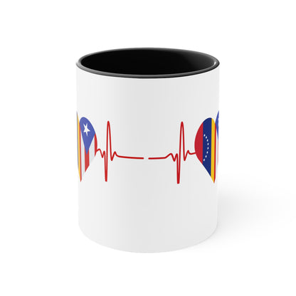 Venezuela and Puerto Rico Mug, 11oz