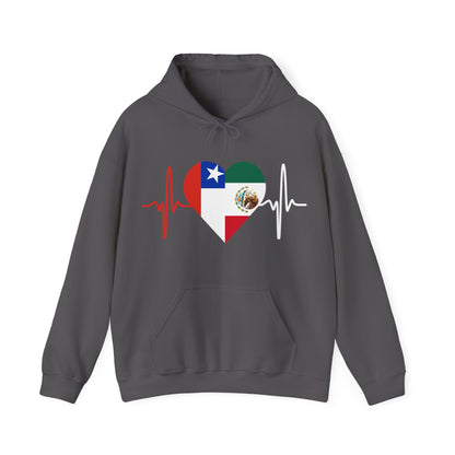 Mexico and Chile Unisex Hooded Sweatshirt I Sudadera Unisexo México and Chile
