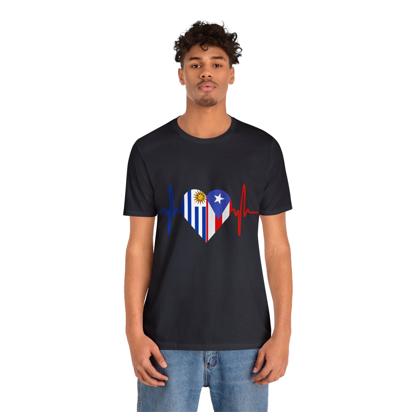 Uruguay and Puerto Rico Short Sleeve Tee