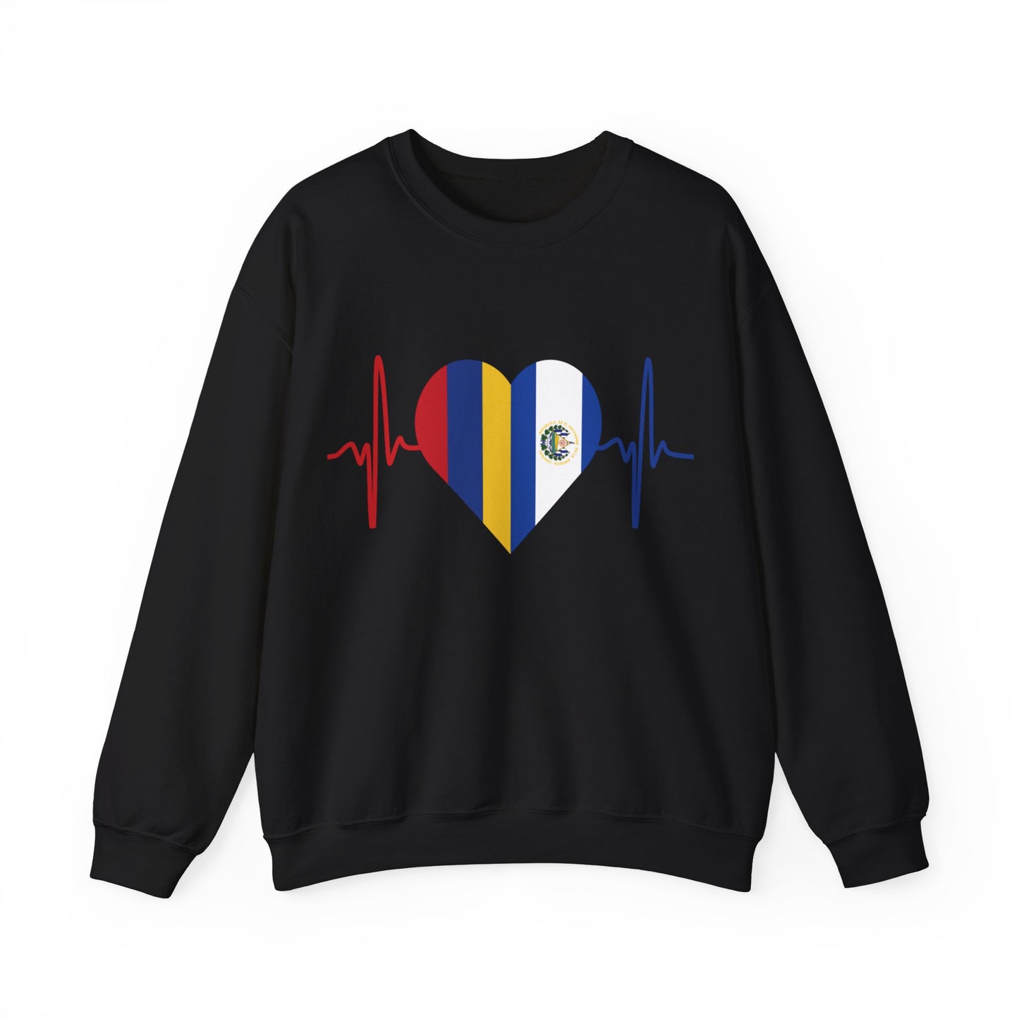 El Salvador & Colombia Unisex Crewneck Sweatshirt I Sudadera Unisexo El Salvador y Colombia