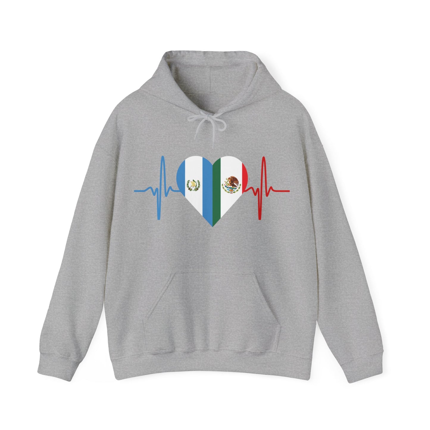Guatemala & Mexican Unisex Hooded Sweatshirt I Sudadera Unisexo México y Guatemala
