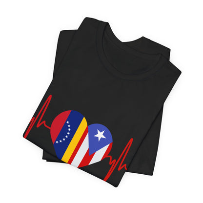Venezuela and Puerto Rico Short Sleeve Tee