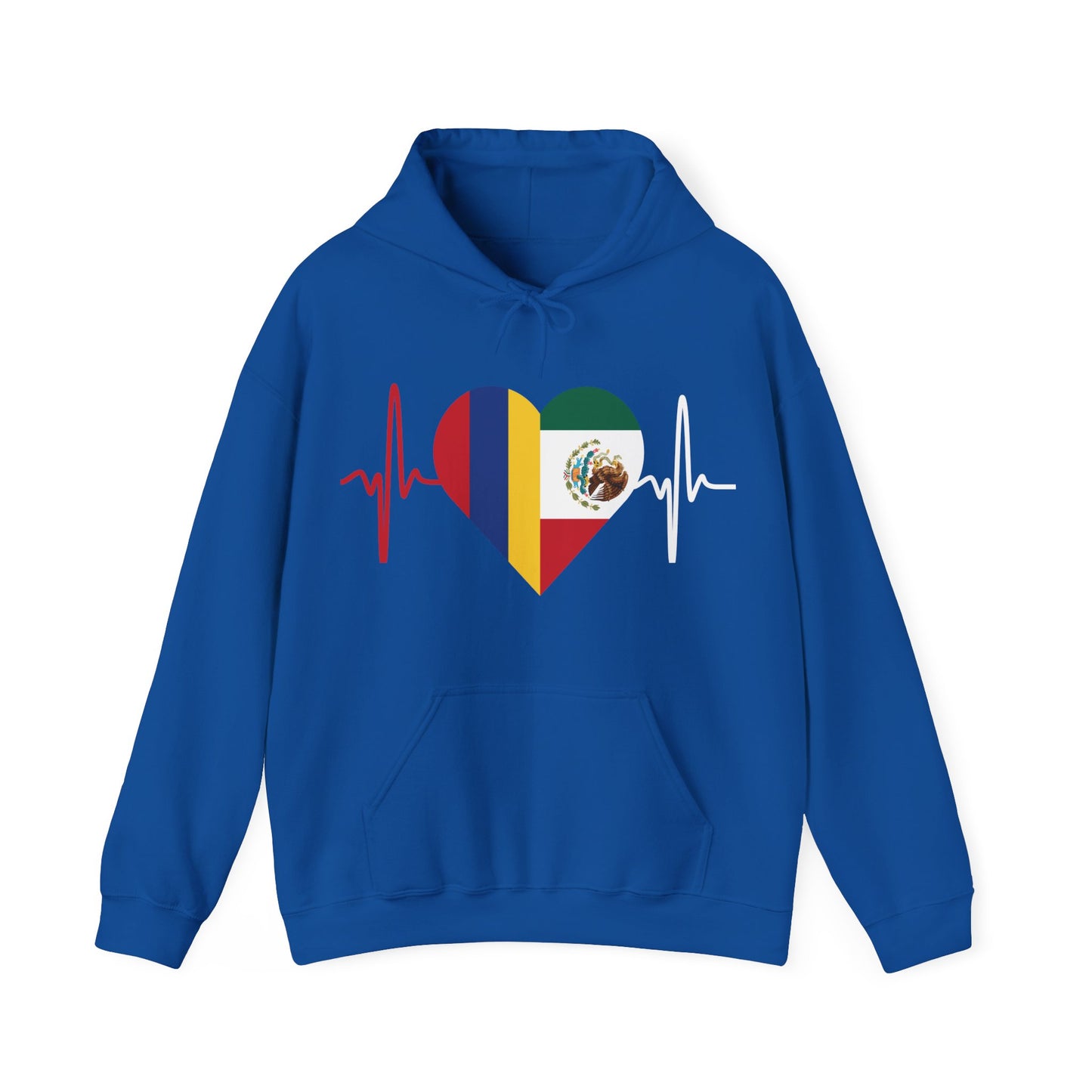 Colombia & Mexico Unisex Hooded Sweatshirt I Sudadera Unisexo Colombia y México