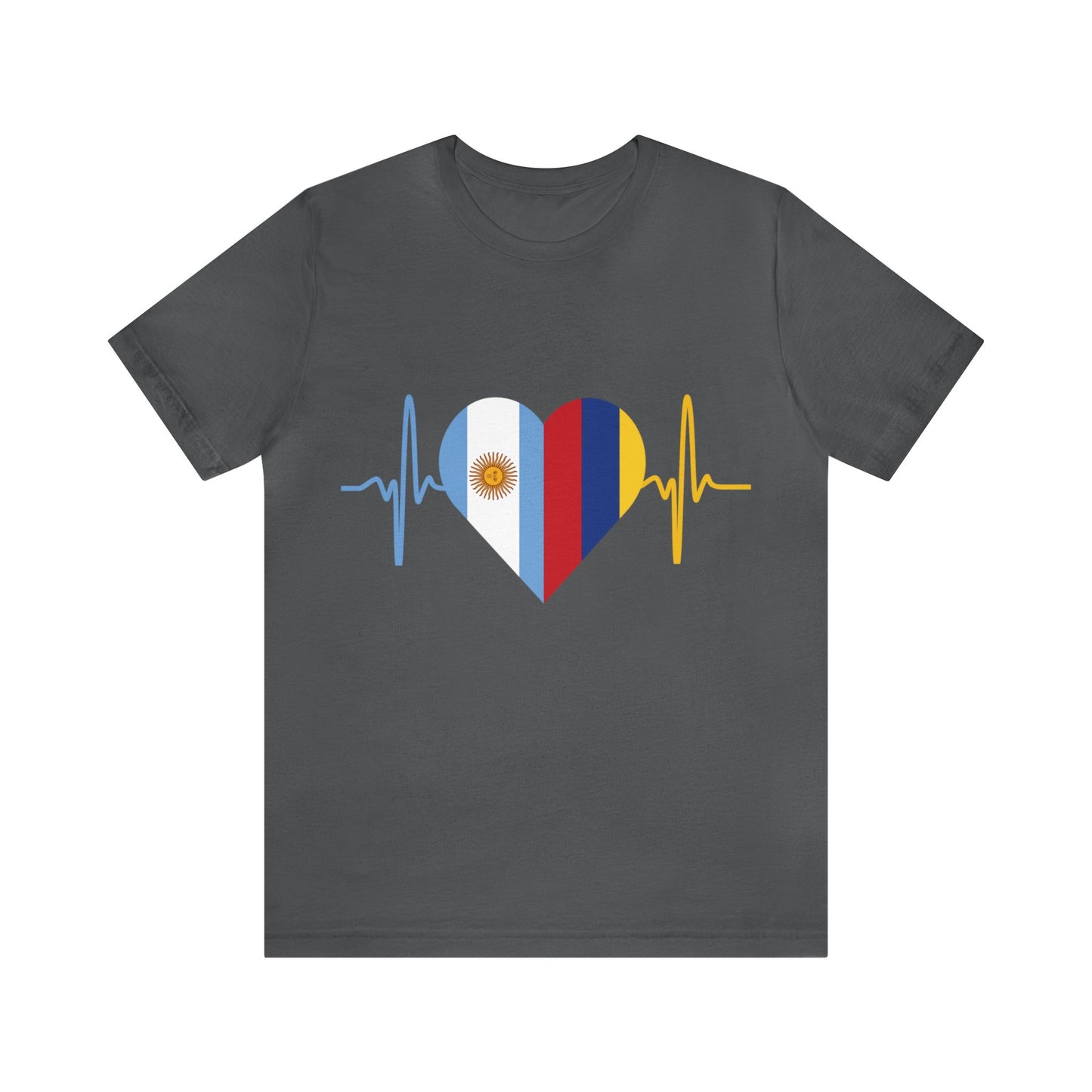 Colombia & Argentina Unisex Short Sleeve Tee I Camisa Unisexo manga corta Colombia y Argentina