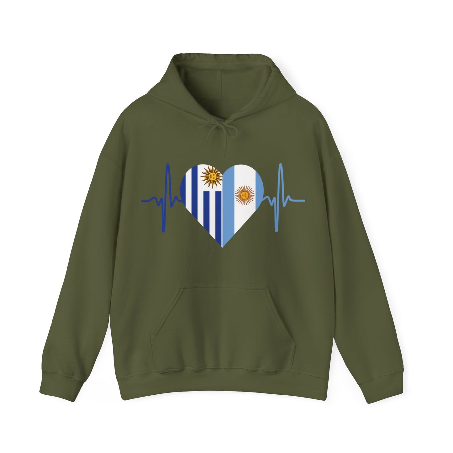 Uruguay & Argentina Unisex Hooded Sweatshirt I Sudadera Unisexo Uruguay y Argentina
