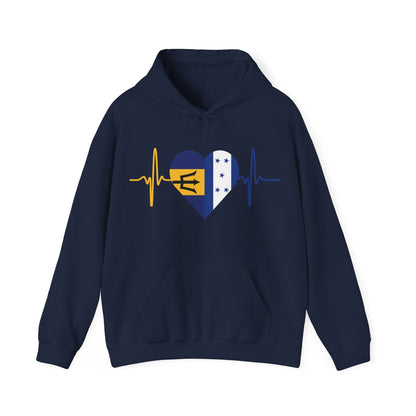 Barbados and Honduras Unisex Hooded Sweatshirt I Sudadera Unisexo Barbados y Honduras