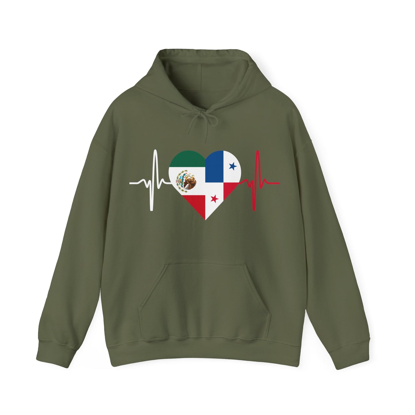 Mexico and Panama Unisex Hooded Sweatshirt I Sudadera Unisexo México and Panama