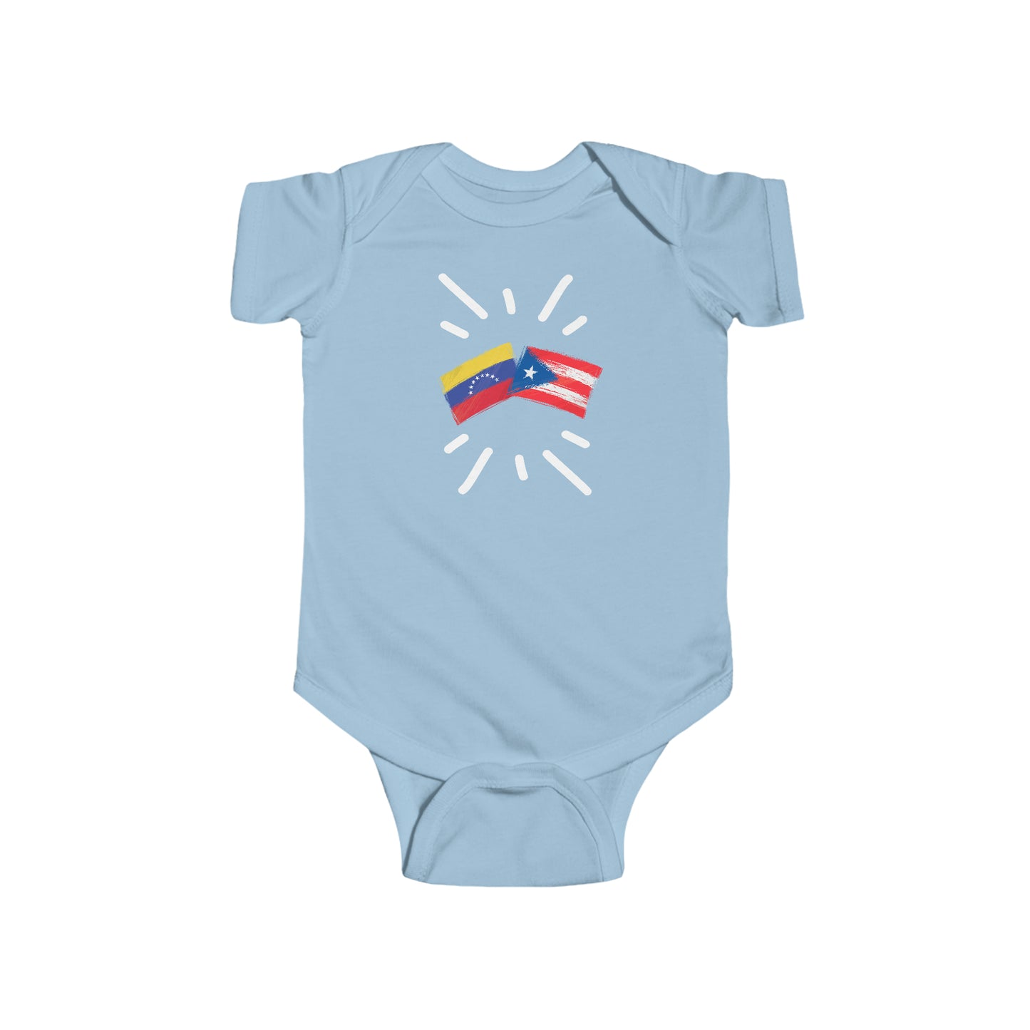 Infant Venezuela and Puerto Rico Bodysuit