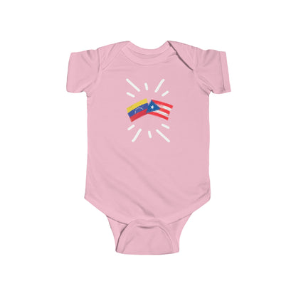 Infant Venezuela and Puerto Rico Bodysuit