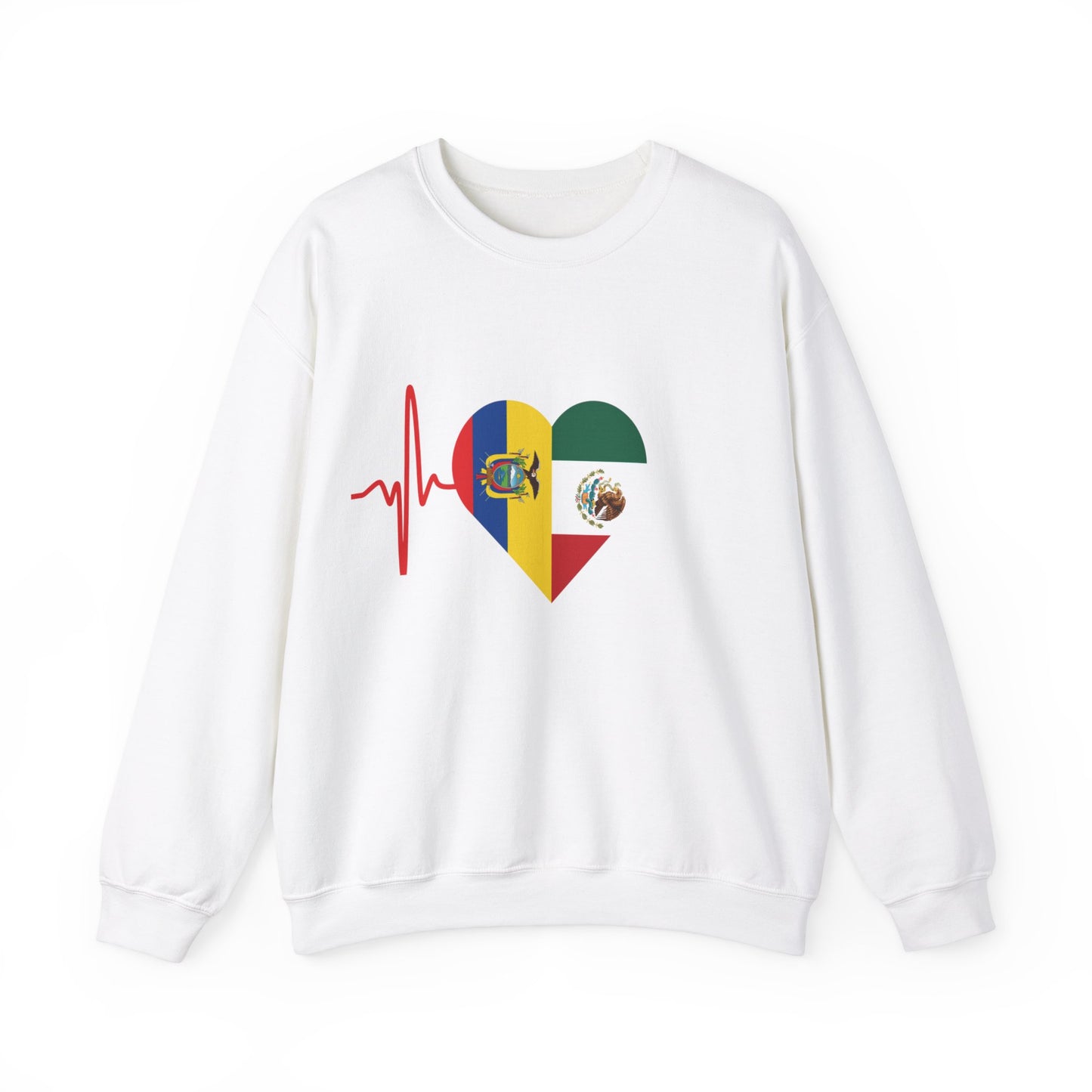 Ecuador & Mexican Unisex crewneck sweatshirt I Sudadera Unisexo México y Ecuador