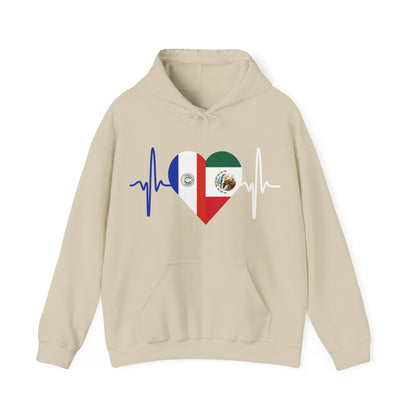 Mexico and Paraguay Unisex Hooded Sweatshirt I Sudadera Unisexo México and Paraguay