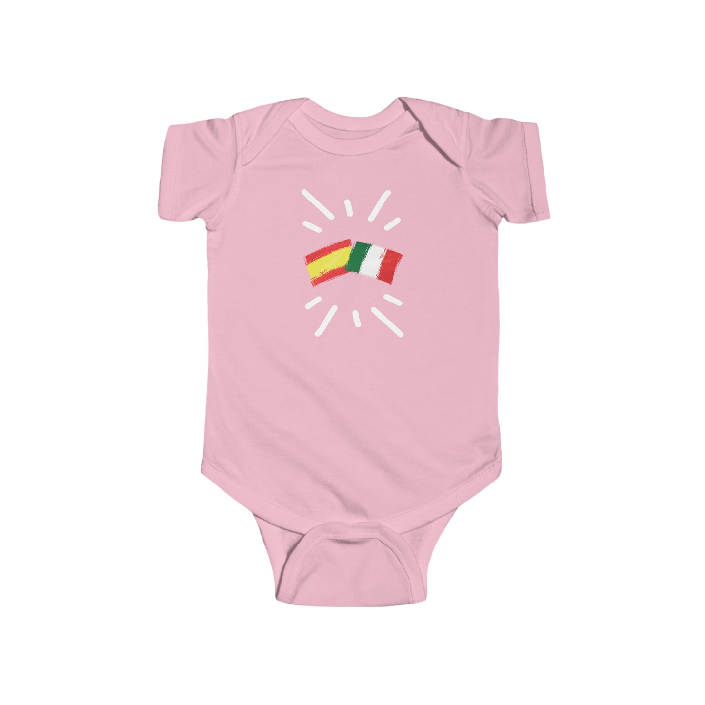 Infant Spain and Italy Bodysuit I Camiseta de bebé España y Italia