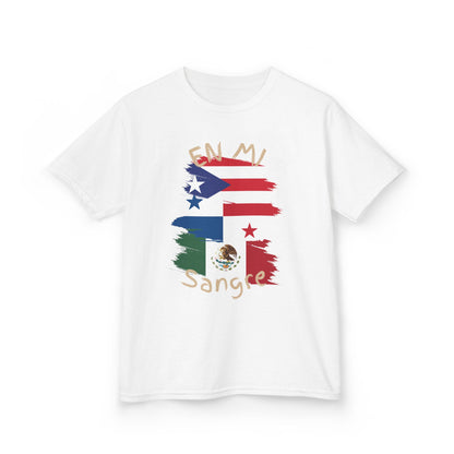 Puerto Rico, Panama and Mexico Kids Tee I Camiseta para Niños Puerto Rico, Panama y Mexico