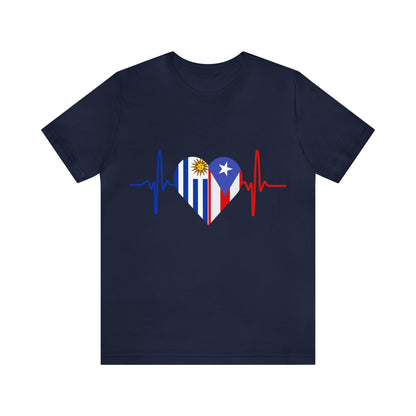 Uruguay and Puerto Rico Short Sleeve Tee