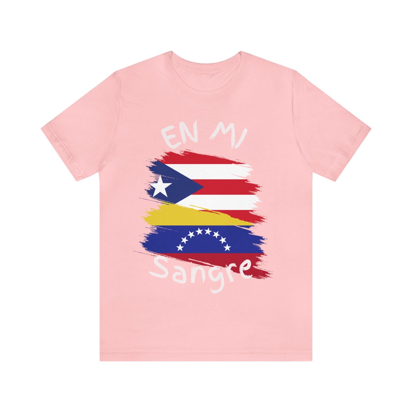Puerto Rico & Venezuela Unisex Short Sleeve Tee I Camisa Unisexo manga corta Puerto Rico y Venezuela I Cultura Venezolana y Puertorriqueña