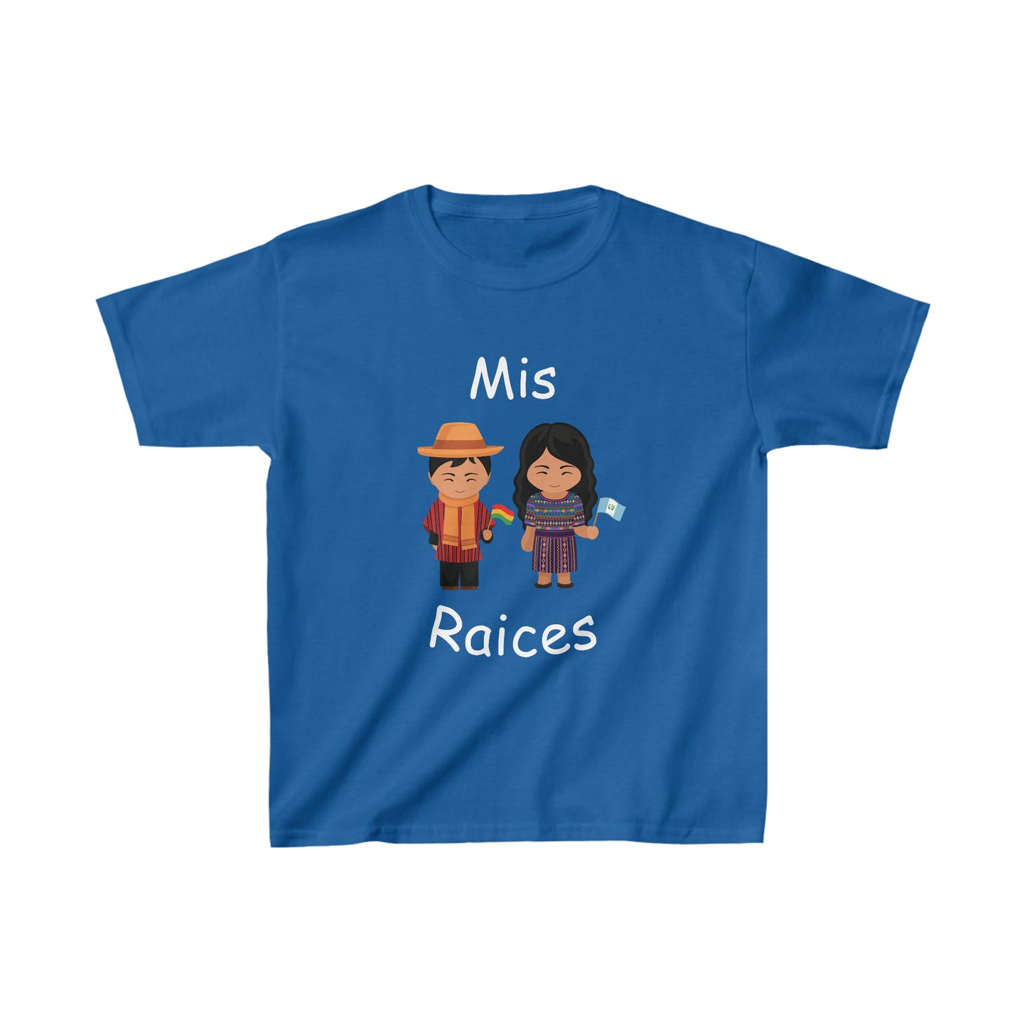 Bolivia & Guatemala Mis Raices Kid's Tee I Camiseta para Niños Guatemala y Bolivia I Cultura Guatemalteca y Boliviana