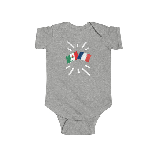 Infant France and Mexico Bodysuit