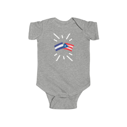 Infant El Salvador and Puerto Rico Bodysuit