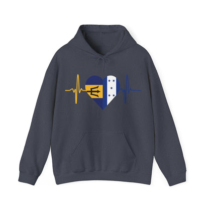 Barbados and Honduras Unisex Hooded Sweatshirt I Sudadera Unisexo Barbados y Honduras