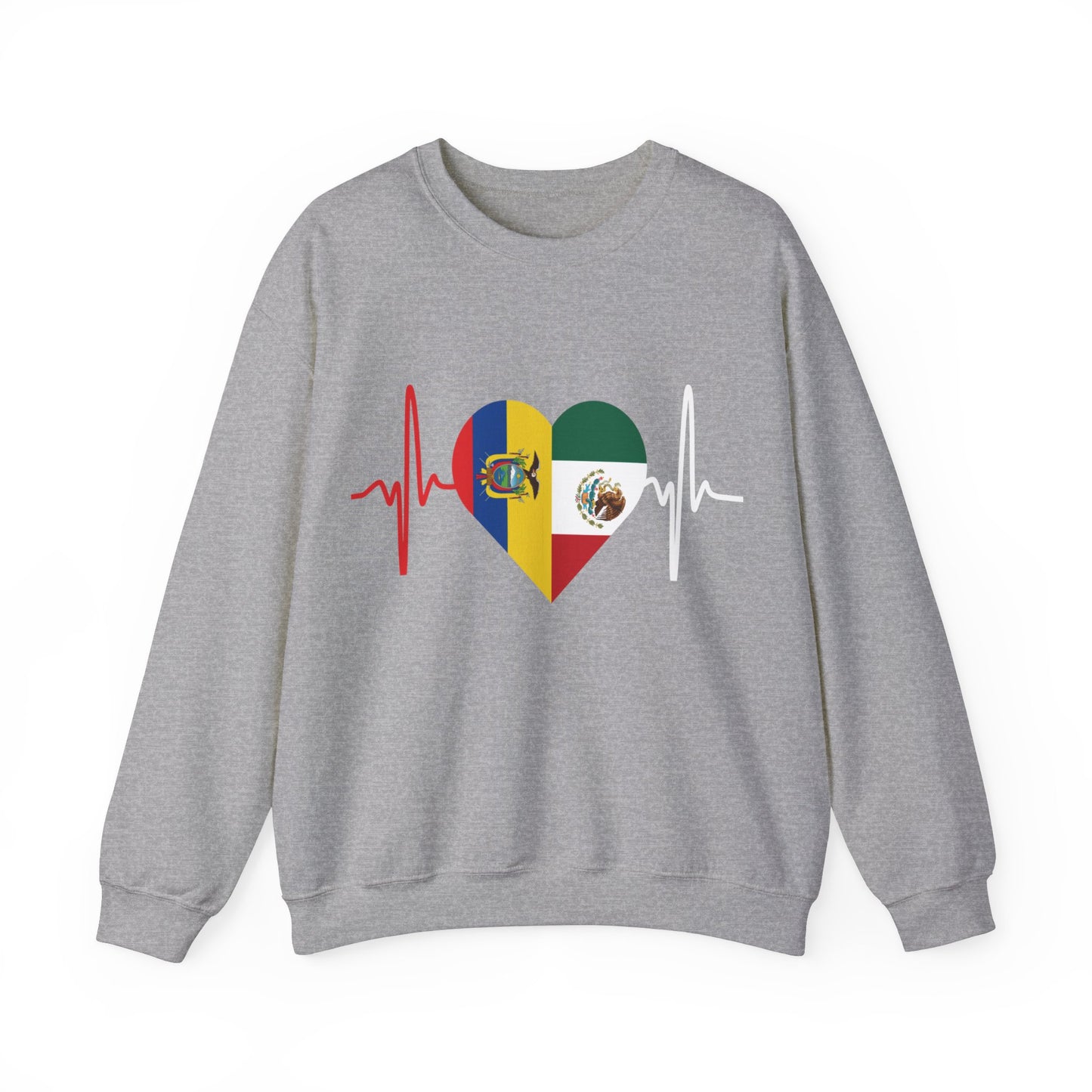 Ecuador & Mexican Unisex crewneck sweatshirt I Sudadera Unisexo México y Ecuador