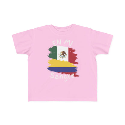 Mexico & Colombia Toddler's Tee I Camiseta manga corta para Toddler Mexico y Colombia