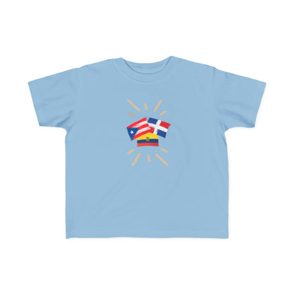 Dominican Republic, Puerto Rico, Ecuador Toddler Tee I Camiseta para Toddler Puerto Rico, República Dominicana y Ecuador