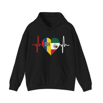Ecuador & Mexican Unisex Hooded Sweatshirt I Sudadera Unisexo México y Ecuador