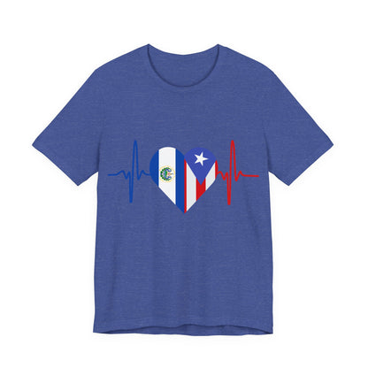 El Salvador and Puerto Rico Short Sleeve Tee