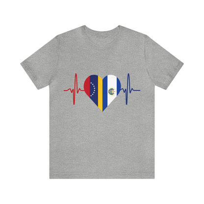 El Salvador & Venezuela Unisex Short Sleeve Tee I Camisa Unisexo manga corta El Salvador y Venezuela