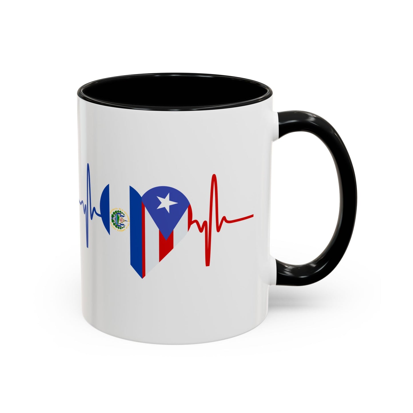 El Salvador and Puerto Rico Mug, 11oz
