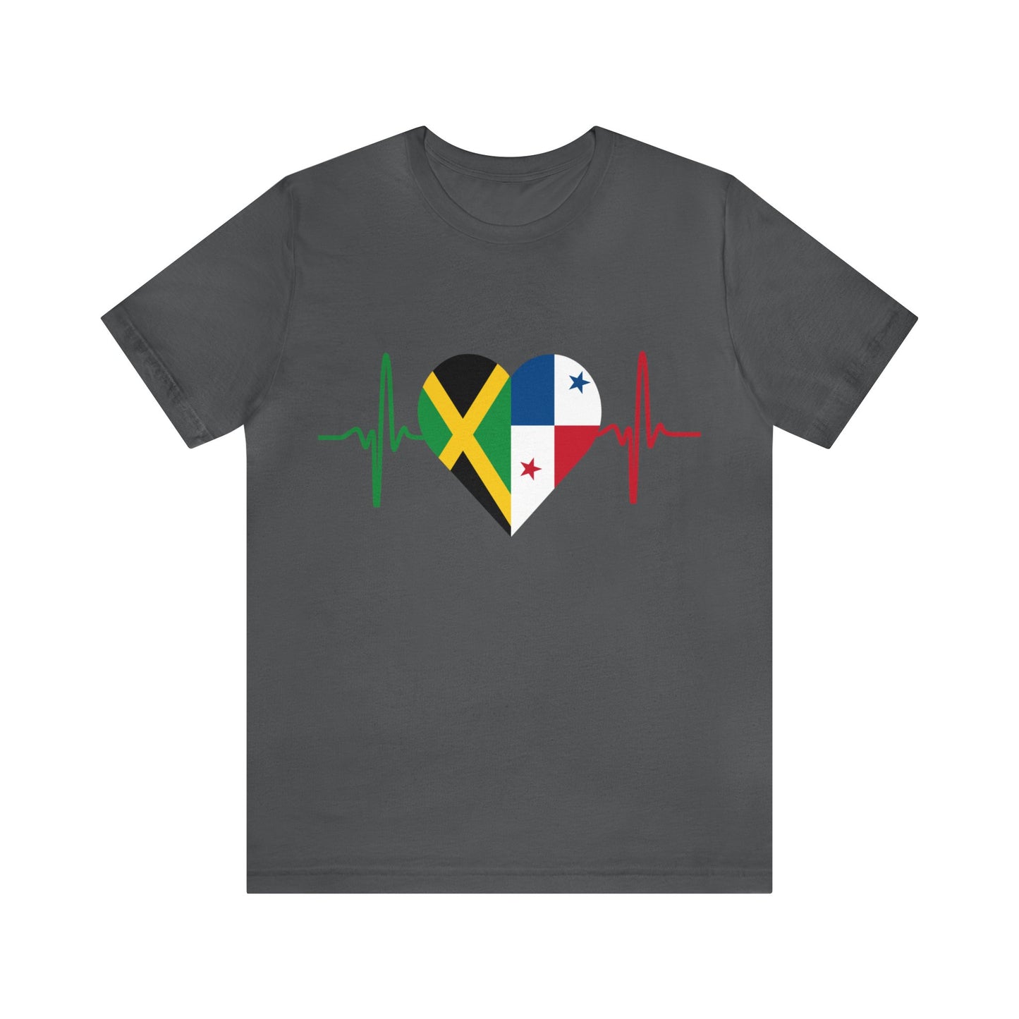 Jamaica & Panama Unisex Short Sleeve Tee, Camisa Unisexo manga corta Jamaica y Panamá