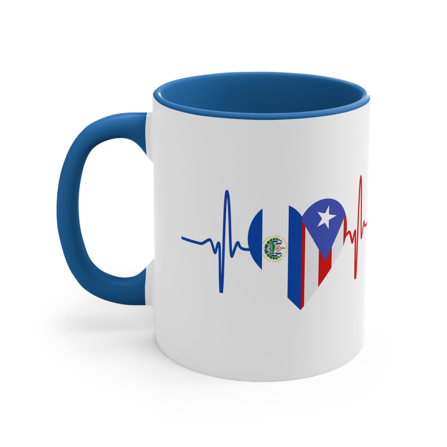 El Salvador and Puerto Rico Mug, 11oz