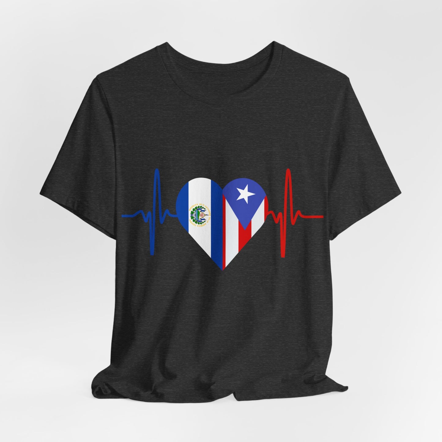 El Salvador and Puerto Rico Short Sleeve Tee