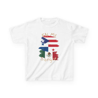 Puerto Rico, Panama and Mexico Kids Tee I Camiseta para Niños Puerto Rico, Panama y Mexico