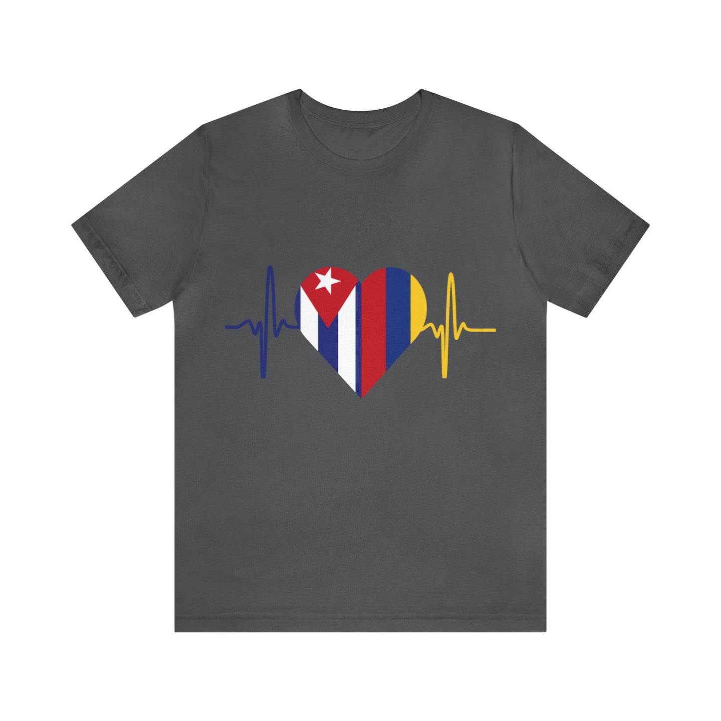 Colombia & Cuba Unisex Short Sleeve Tee I Camisa Unisexo manga corta Colombia y Cuba