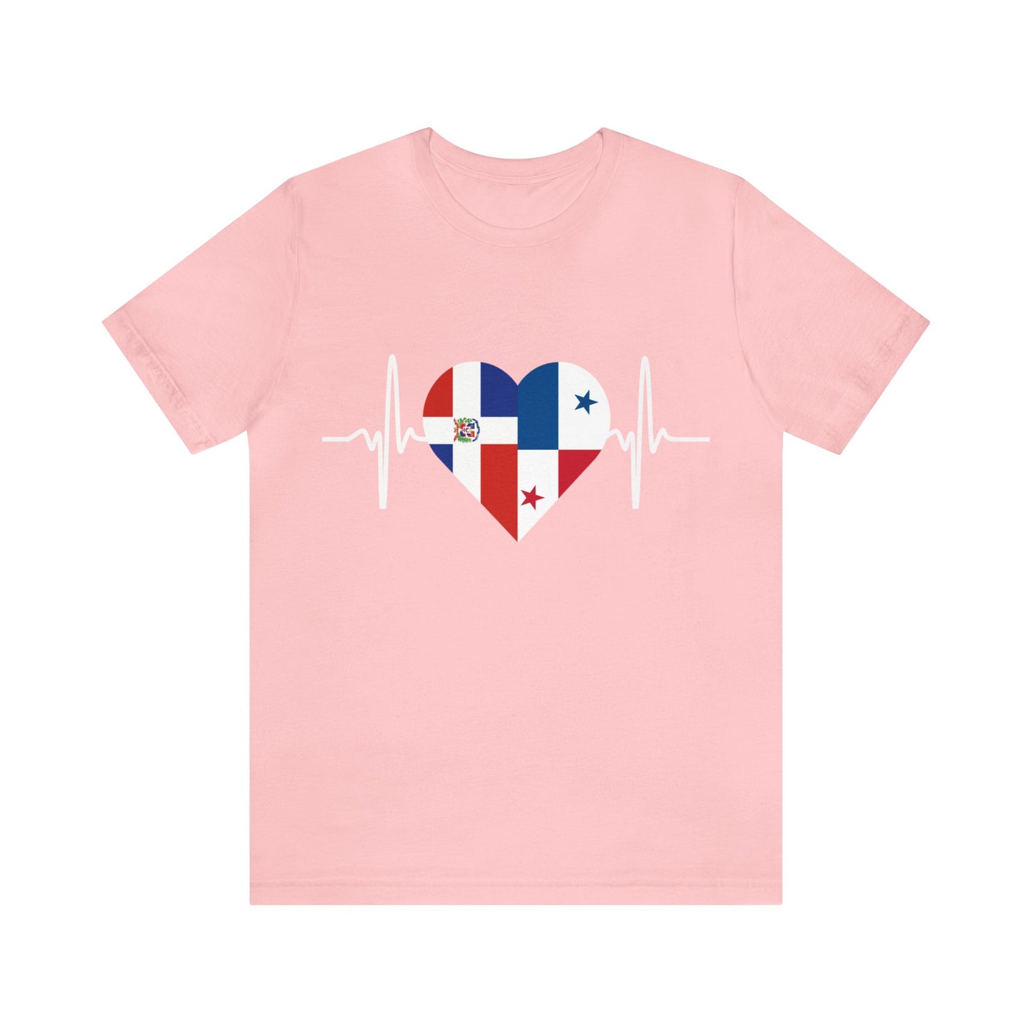 Dominican Republic & Panama Unisex Short Sleeve Tee, Camisa Unisexo manga corta República Dominicana y Panamá